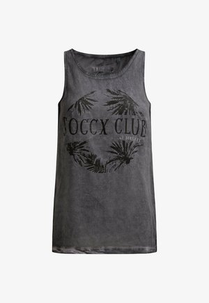 Soccx, SOCCX BLUSEN-TOP OIL DYED IM MATERIALMIX - Top - grey bay