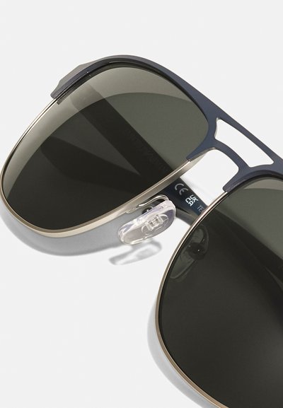 Emporio Armani Solbriller - matte silver/bluette