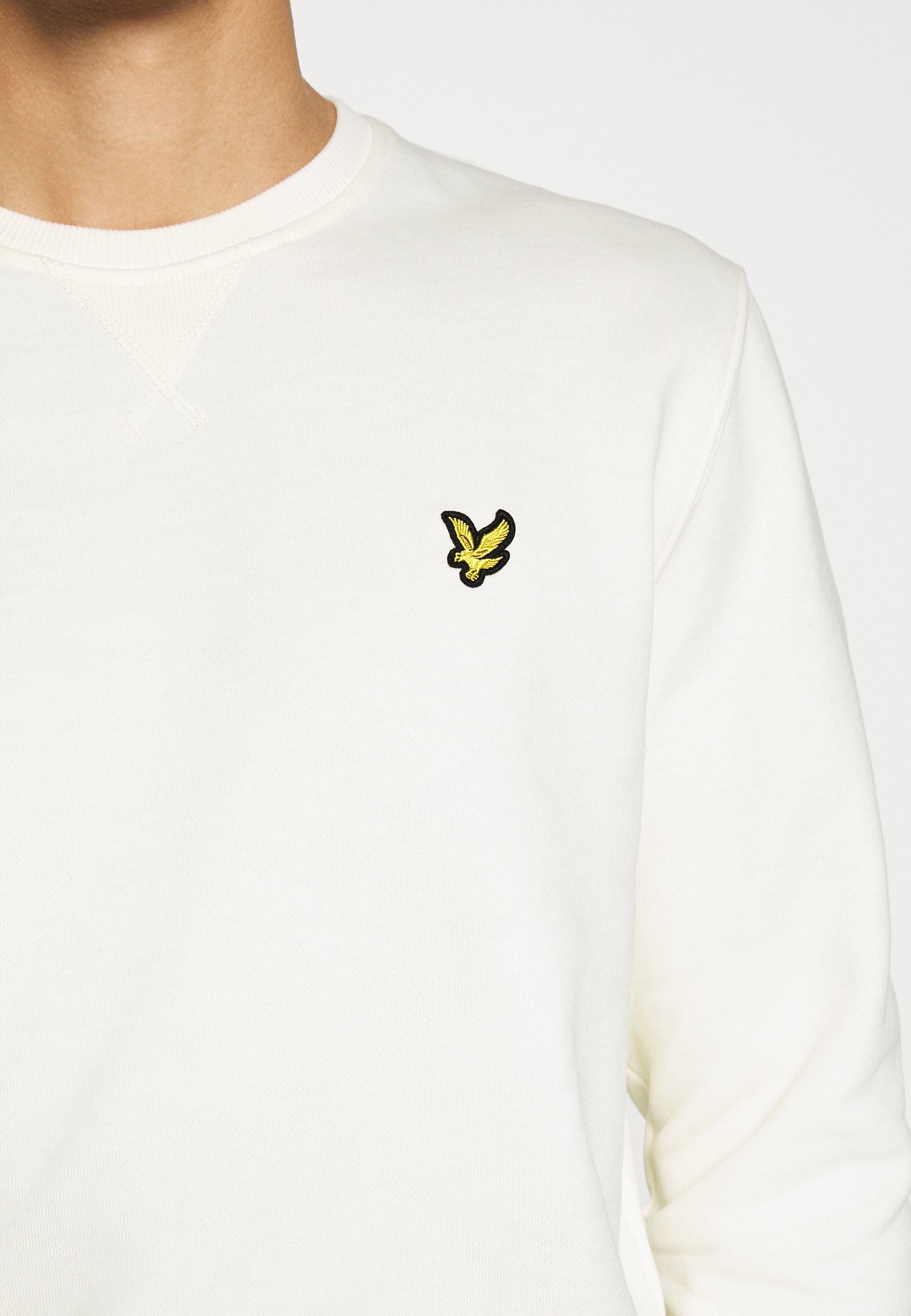 Lyle & Scott CREW NECK Sweater vanilla icecrème Lyle & Scott Crew Neck Jumper Trui vanilla icecrème