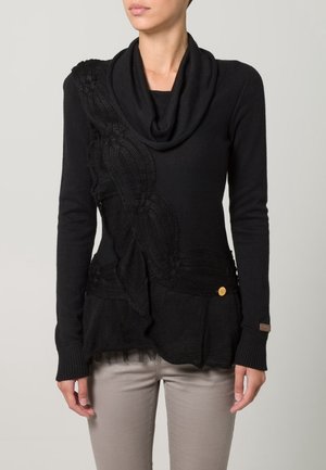 Strickpullover - black