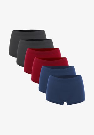 Fabio Farini 6ER PACK HIPSTER BOXER OHNE SEITLICHE NAHT - Boyshorts - blau rot grau