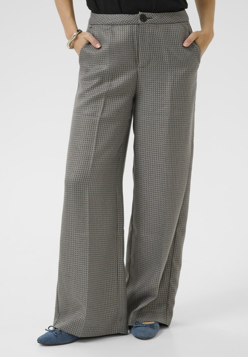 Culture DENCY - Püksid - grey blue check
