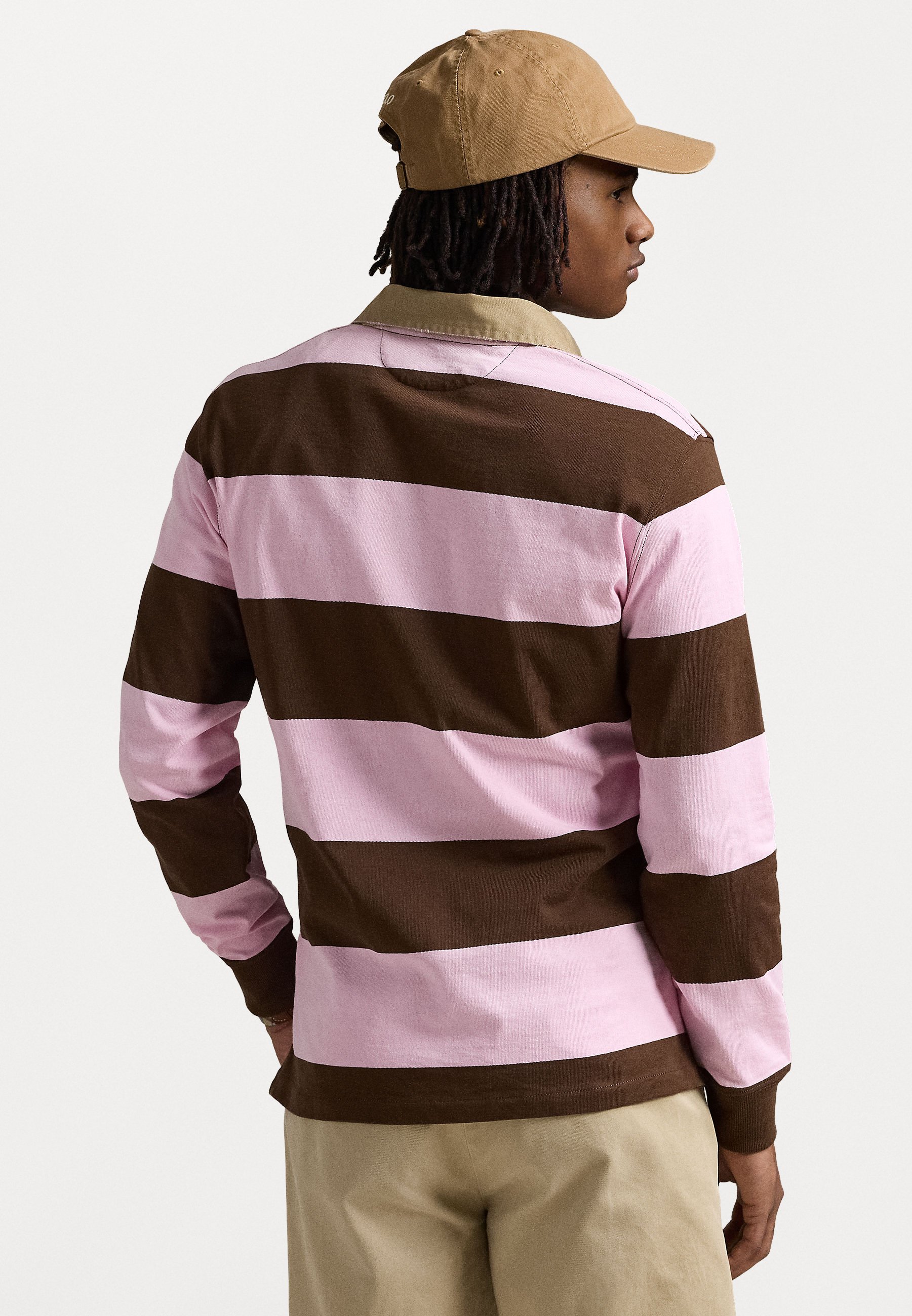 CLASSIC FIT KHAKI-COLLAR RUGBY SHIRT - Long sleeved top - Product