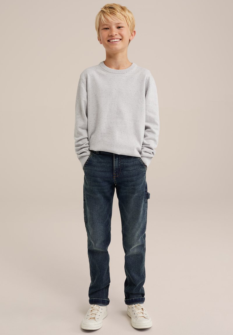 WE Fashion Stickad tröja - grey