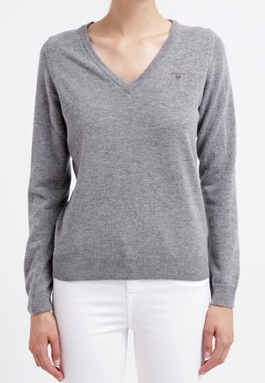 Striktrøje - dark grey