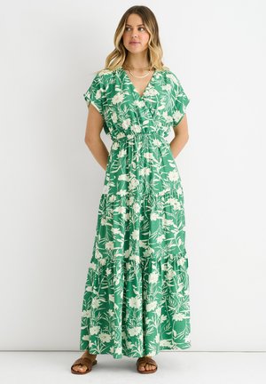 FLORAL - Maxi dress - green