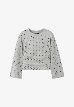 SLIM FIT - Top dugih rukava - light grey melange