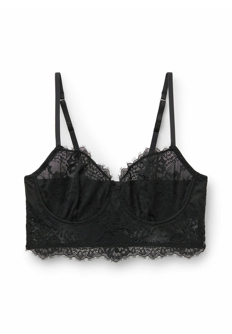 Soutien-gorge Intimissimi En Dentelle Noire Avec Coques - Taille 85B - Occasion Parfait état