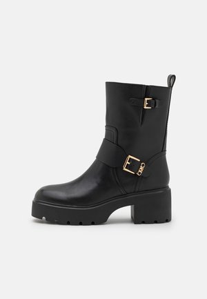 Cowboy/biker ankle boot - black