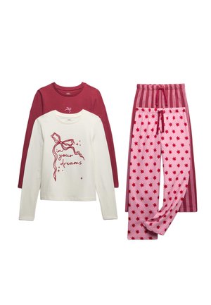 2PK  RICH BOW SET - Nachtwäsche Set - red mix