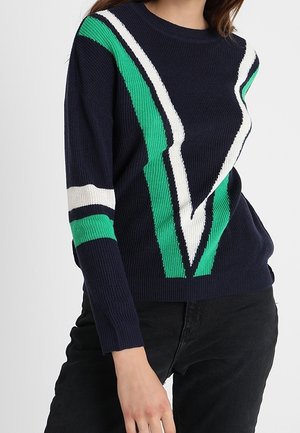 Stickad tröja - dark blue