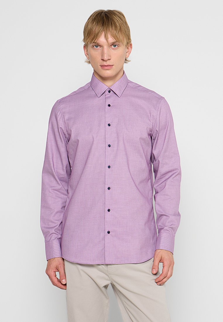 Eterna Zakelijk overhemd lila