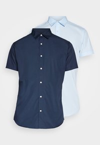 JJJOE PLAIN 2 PACK - Camisa - cashmere blue/pack navy