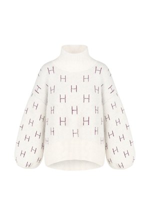 Hést, FAM  SHORT SWEATER - Jumper - vanilla ice