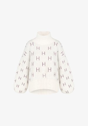 Hést, FAM SHORT SWEATER - Jumper - vanilla ice