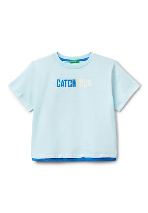 OVERSIZED - T-shirt con stampa - blue