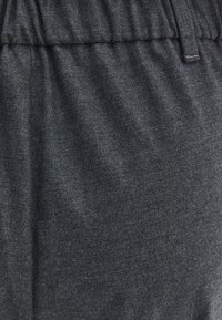 WIDE LEG HIGH WAIST  - Trousers - anthra melange