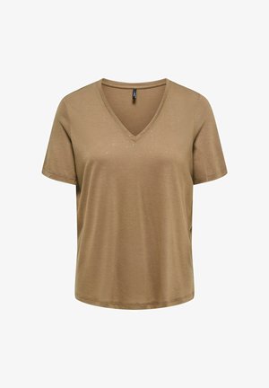 ONLY, T-SHIRT ONLKIA T-SHIRT - T-shirts basic - otter