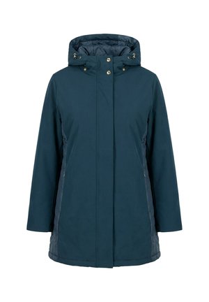 Ulla Popken, HYPRAR FUNKTIONSJACKE, WASSERABWEISEND, KAPUZE - Vinterfrakke - dark petrol