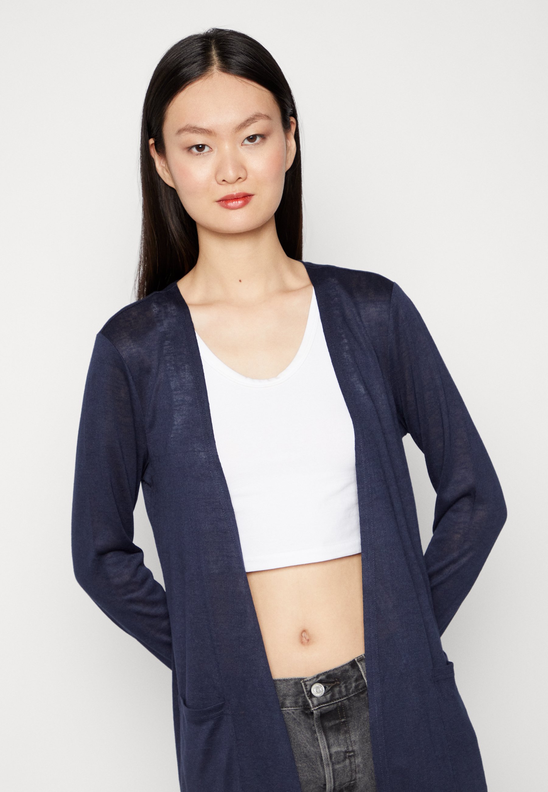 Vila VISUMI LONG CARDIGAN - Strickjacke 