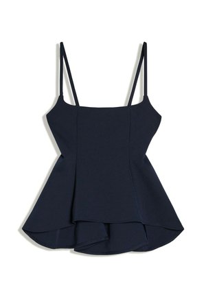 Bershka, STRAPPY RUFFLED - TOP - Débardeur - royal blue