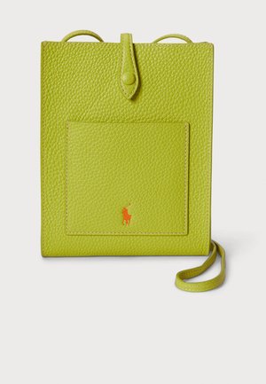 POLO PLAY LEATHER POCKET CROSSBODY - Mobiltaske - limeade