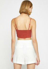 Koton CROP TANK THIN STRAPPY - Top - brown