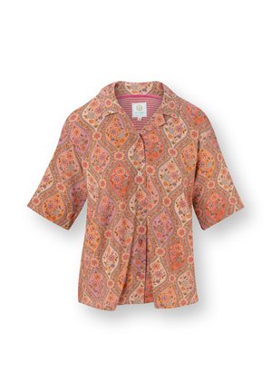 Pip Studio, FLORA SHORT SLEEVE ORNAMENTO - Button-down blouse - orange