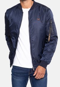 Threadbare Blouson Bomber - blue