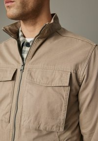 Next ZIP UP COTTON - Skraistė  - stone