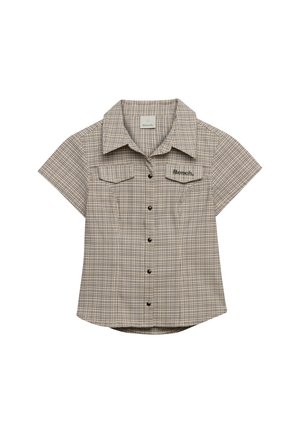 Bench, BENCH X SUPERDRY &AMP; CO BENCH FITTED CHECK SHORT SLEEVE SHIRT - Skjortebluser - light moody check ardwick green