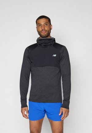 GRID BALACLAVA HOODIE - Hosszú ujjú felső - black