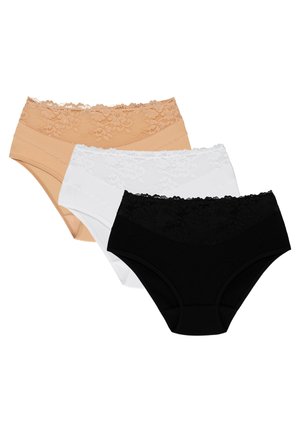 3-PAK - Shorty - black/white/beige