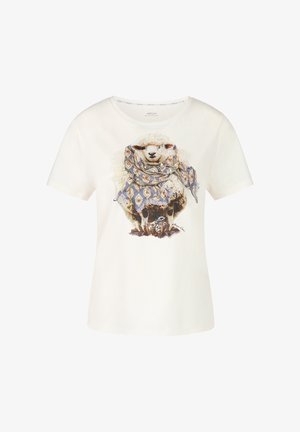 Marc Cain, MIT 3D-APPLIKATION - Print T-shirt - off white