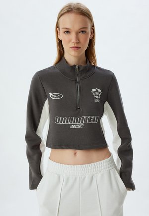 CROP - Collegepaita - grey