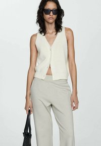 Mango Pantalones deportivos - light grey