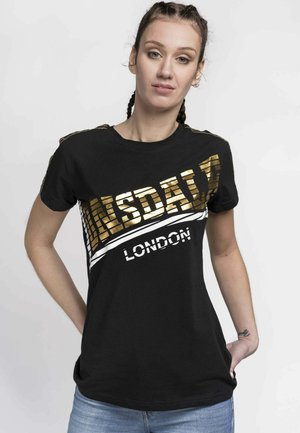 LANGRICK - Print T-shirt - black