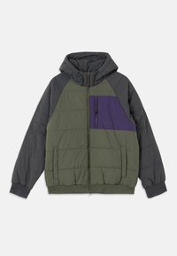 MOUNTAIN HOODED COLOURBLOCK UNISEX - Bomber tipa jaka - asphalt
