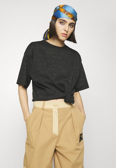 MOSCHINO TAILORING INSIDE OUT - Püksid - fantasy print beige