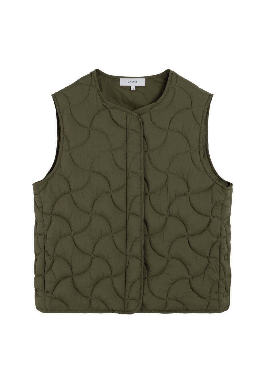 Scalpers GSTAAD Chaleco light khaki/verde claro