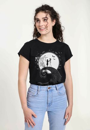 NIGHTMARE BEFORE CHRISTMAS MEANT TO BE - Print T-shirt - black