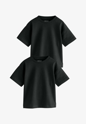 Next, SHORT SLEEVE FIT - PLAIN T-SHIRTS 2 PACK . - T-Shirt basic - black