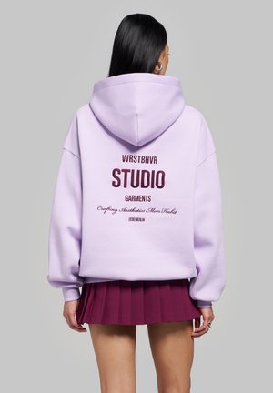 WRSTBHVR, WRSTBHVR HOODIE GARM V6 HOODIE UNISEX - Φούτερ με κουκούλα - pastel lilac