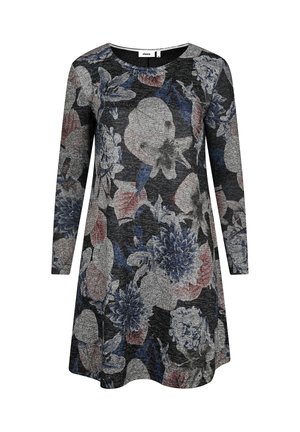 MIT FLORALEM PRINT - Jerseykleid - anthra-blue