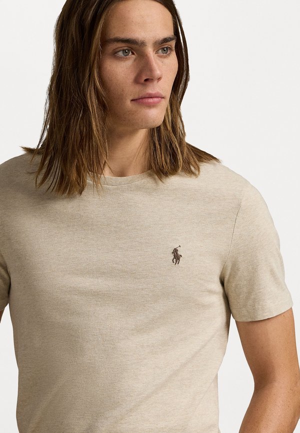 CUSTOM SLIM FIT JERSEY CREWNECK T-SHIRT - Basic T-shirt - expedition dune heather4