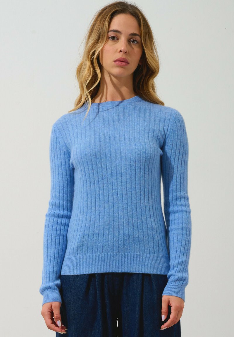 Authentic Cashmere COL ROND - Maglione - sky