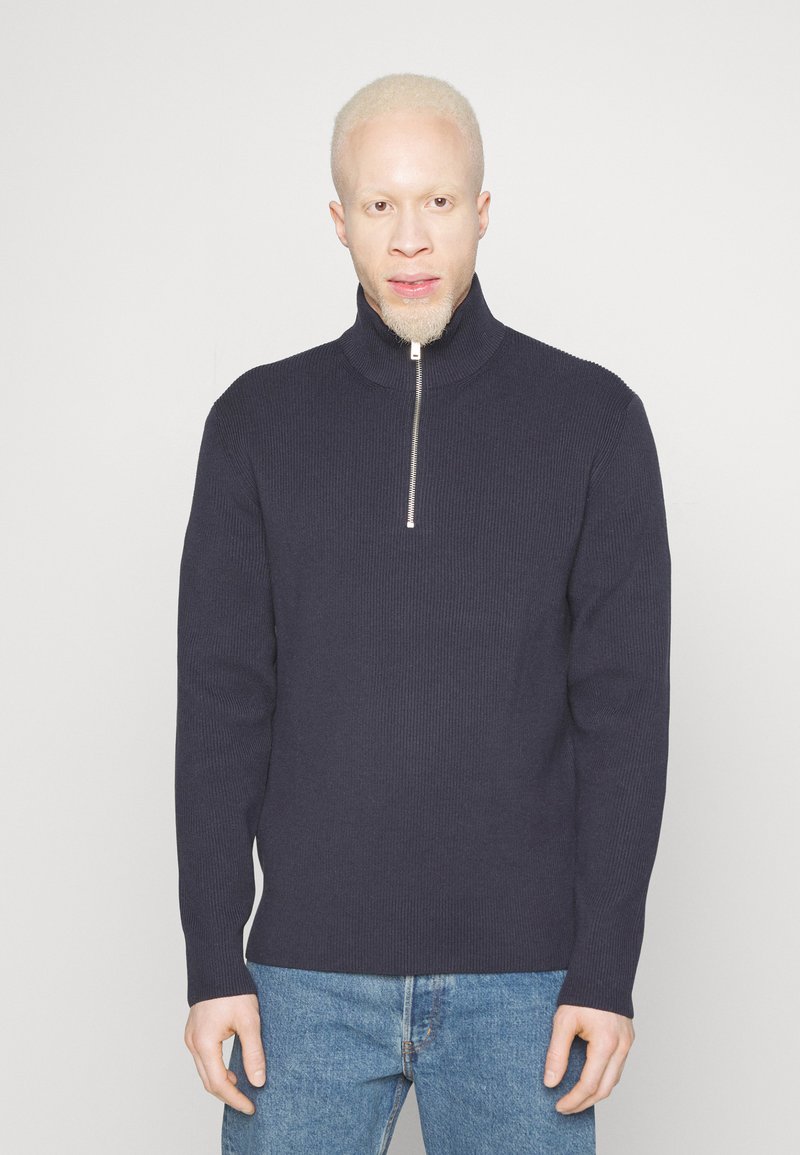 Lindbergh HALF ZIP  - Strickpullover - navy