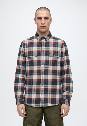 Fjällräven, SINGI HEAVY FLANNEL SHIRT M - Риза - dark navy/maroon