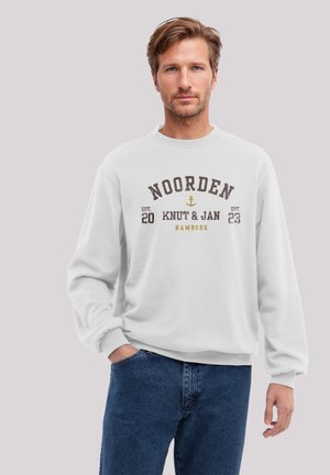 KNUT & JAN HAMBURG NOORDEN COLLEGIATE - Sweatshirt - off white