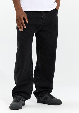 House, BARREL-FIT-JEANS - Relaxed fit jeans - black jeans